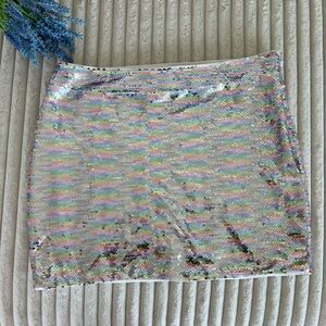 Urban Outfitters | Sequin Rainbow Skirt